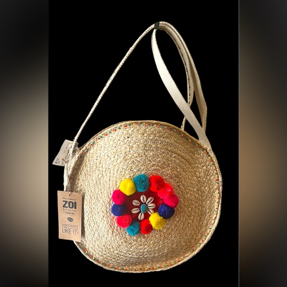 ZOI Colorful Straw Crossbody Bag - Picture 1 of 7
